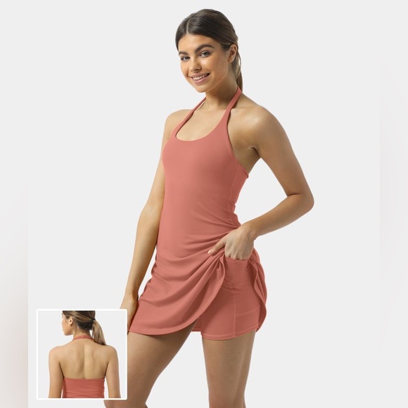 HALARA In My Feels Everyday Cloudful Backless 2 in 1 Sport dress. - Picture 1 of 2